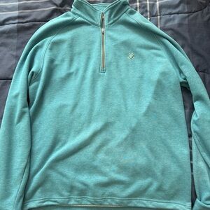 Men's Teal Quarter-Zip Sweater